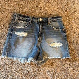 Distressed Denim Women Shorts